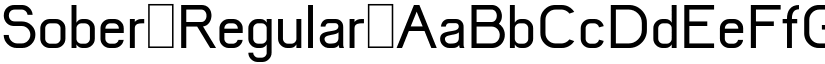 Sober Regular font