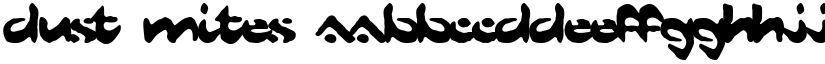 Dust Mites font