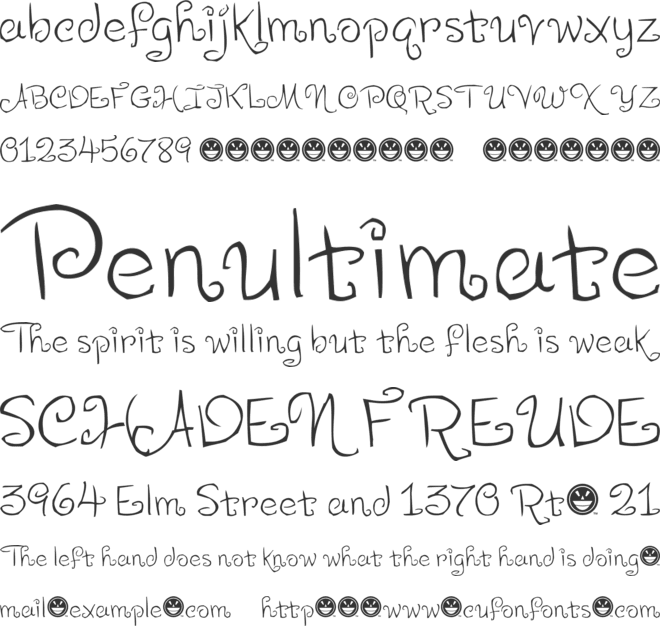 LEVO Scaloopy font preview