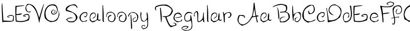 LEVO Scaloopy Regular font