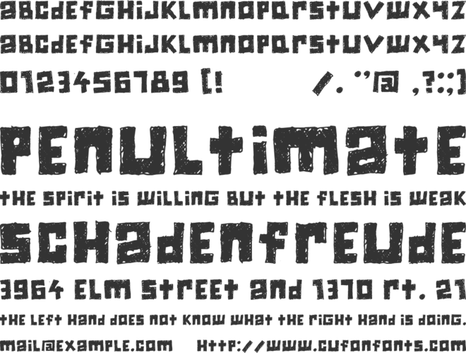 Jiczyn font preview