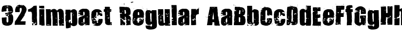 321impact Regular font