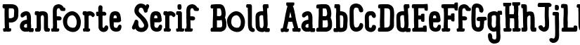 Panforte Serif Bold font