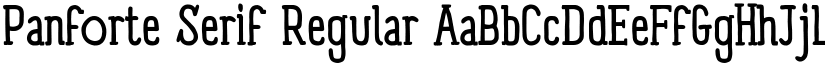 Panforte Serif Regular font
