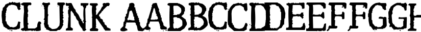 Clunk font
