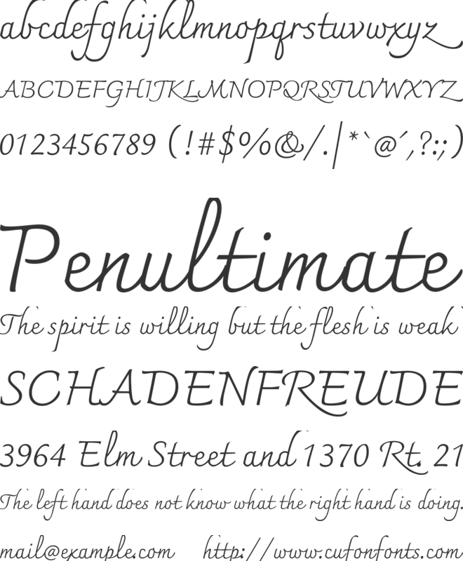 Charmonman font preview