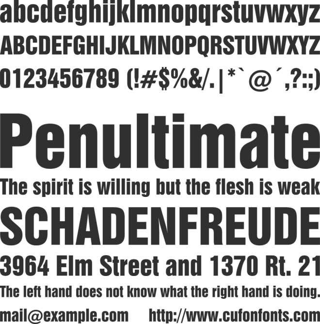 00623 font preview