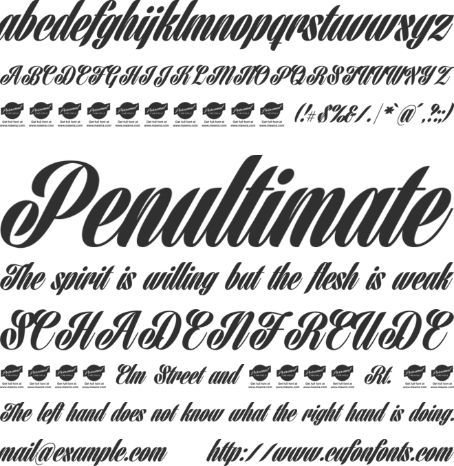 Harbell Personal Use Only font preview