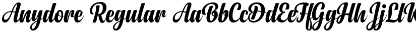 Anydore Regular font