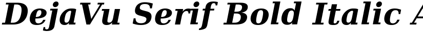 DejaVu Serif Bold Italic font