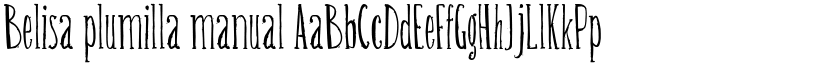 Belisa plumilla manual font