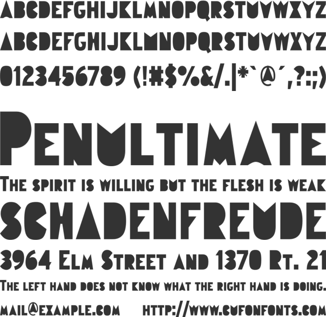 Gudariak font preview