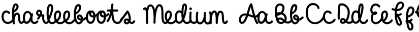 charleeboots Medium font