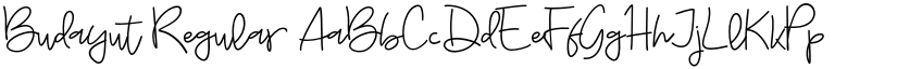 Budayut Regular font