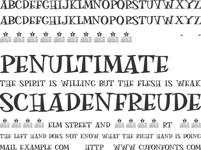 MOSKITOES font preview