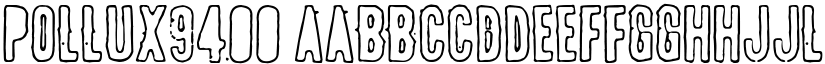 POLLUX9400 font