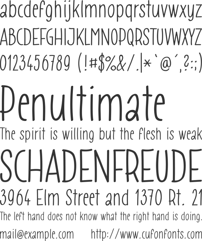 Gomez Strikes Again! font preview