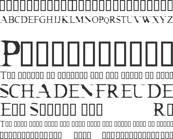 Cracked Dendrite font preview
