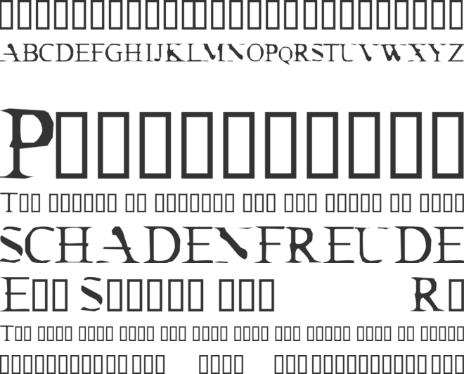 Cracked Dendrite font preview