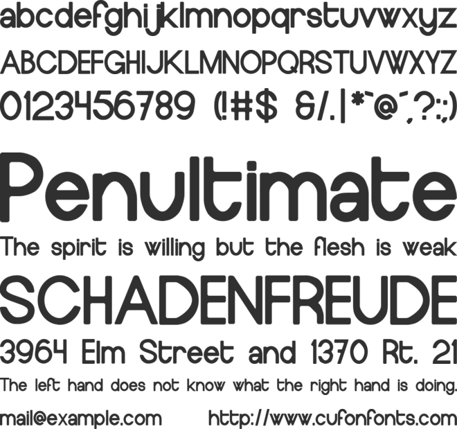 Europe Underground font preview