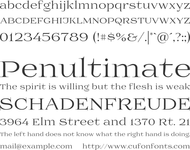 Prida01 font preview