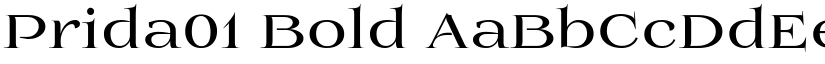 Prida01 Bold font