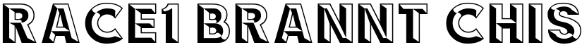RACE1 Brannt Chiseled NCV Regular font