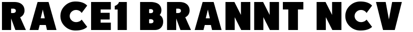 RACE1 Brannt NCV Regular font