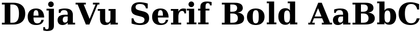 DejaVu Serif Bold font