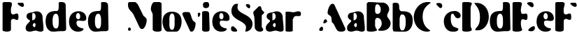 Faded MovieStar font