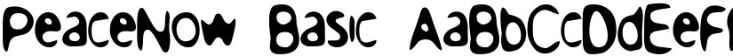PeaceNow Basic font