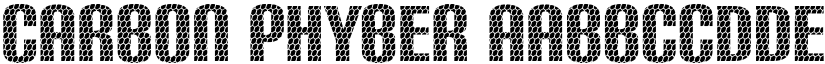 Carbon Phyber font