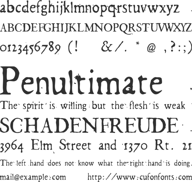 Georg font preview