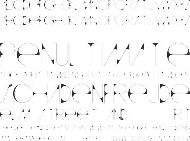 accent font preview