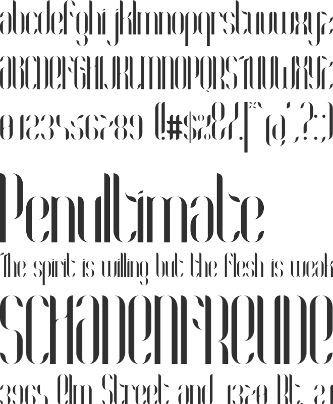 Coco font preview