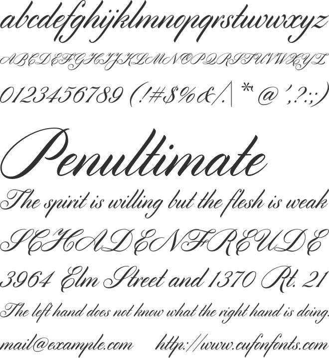 Cylburn font preview