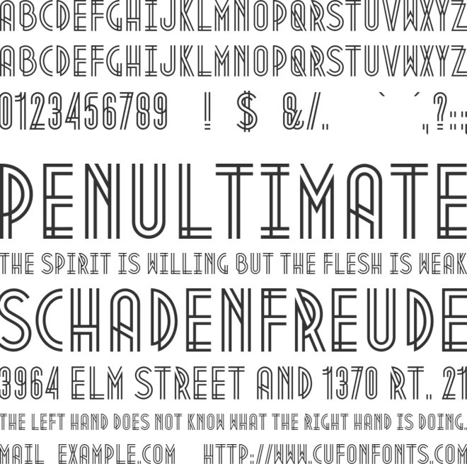 Metropolis1920 font preview