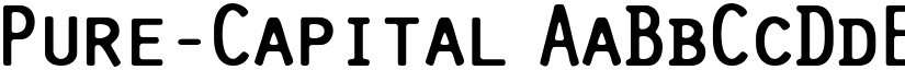 Pure-Capital font