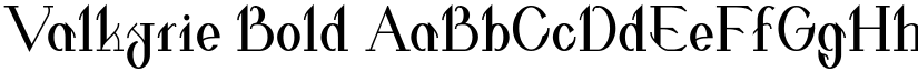 Valkyrie Bold font