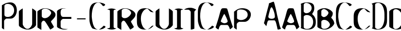 Pure-CircuitCap font