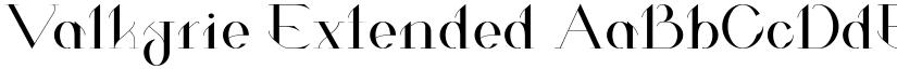 Valkyrie Extended font