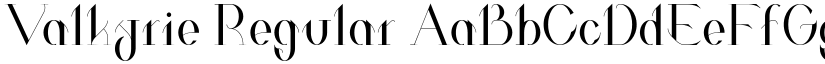 Valkyrie Regular font