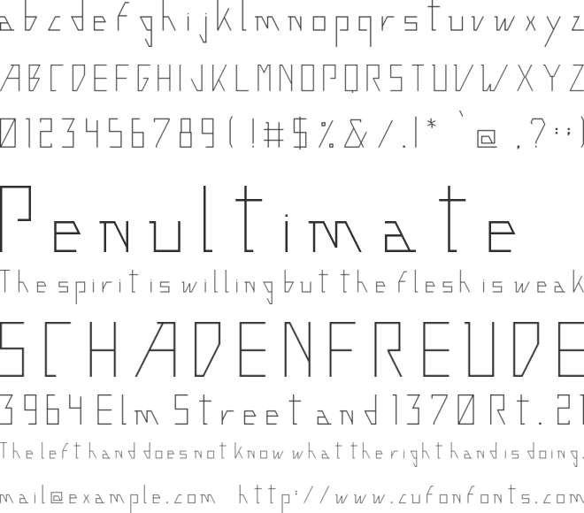 Construthinvism font preview
