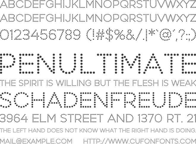 Perfograma font preview