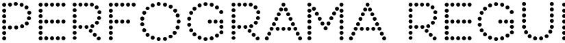 Perfograma Regular font
