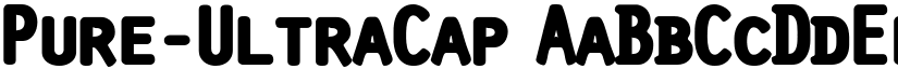 Pure-UltraCap font