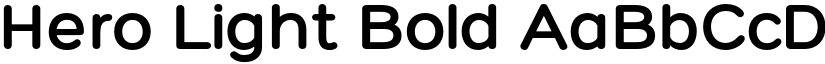 Hero Light Bold font