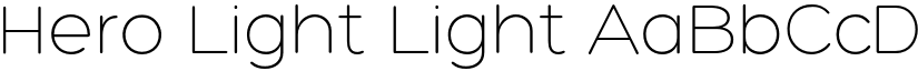 Hero Light Light font