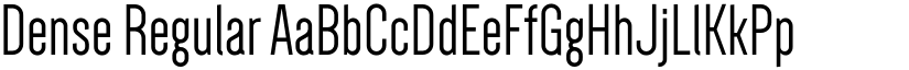 Dense Regular font