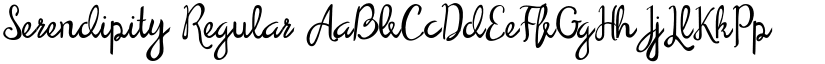 Serendipity Regular font